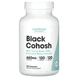 Комплекс для жінок із клопогоном Nutricost Black Cohosh with Dong Quai, DIM & Chaste Berry Extract 120 капсул