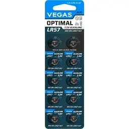 Первичный элемент питания Vegas Optimal LR57 Alkaline 10 шт. (VLR-57BL10-OP)