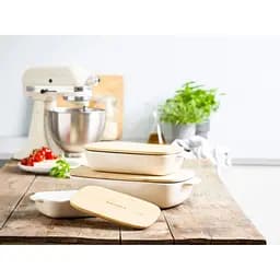 Форма для випічки KitchenAid з кришкою 40.4х24.8х8.8 см 3.8 л кремова (CC006109-001) - мініатюра 8