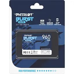 SSD накопичувач Patriot Burst Elite 960GB (PBE960GS25SSDR) [153125] - мініатюра 4