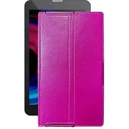 Чохол StatusCASE з екошкіри для планшету Pixus Touch 7 3G Рожевий