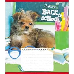 Зошит учнівський "Собака студент" Leader 018-540178L-5 в лінію, 18 аркушів