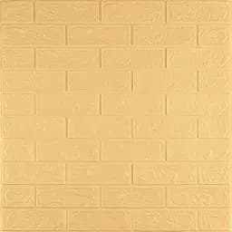 Панель стінова Sticker Wall 3D 700х770х2мм Жовто-пісочний SW-00001909