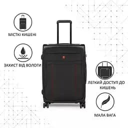 Валіза Swissbrand Perth (S) Black (SWB_LYPER001S) - мініатюра 5