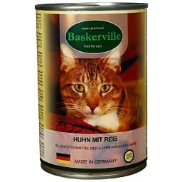 Вологий корм для котів Baskerville Курча з рисом 400 г