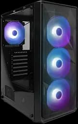 Корпус 1stPlayer FD3-BK-4F7 ARGB Black - мініатюра 2