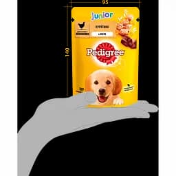 Корм для цуценят Pedigree Junior з куркою та рисом в желе 100 г - мініатюра 7