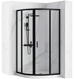 Душевая кабина Rea Look black 90x90 REA-K7903, Черный матовый, Универсальная