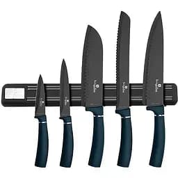 Набір ножів з магнітною підставкою Berlinger Haus Чорно-синій 000267132