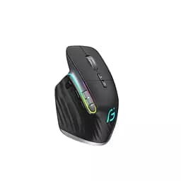 Комп'ютерна миша Gamous M10 бездротова безшумна з акумулятором та підсвічуванням 2,4G+Bluetooth Black