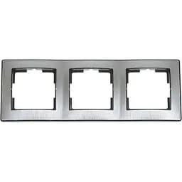 Рамка Brille тройная серебро RB-3F/C sl