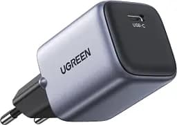Зарядний пристрій Ugreen CD319 Nexode Mini 1 x USB 30 Вт Gan Type-C PD сірий (90666)