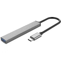 Концентратор Orico Type-C to USB3.0, 2xUSB2.0, TF (AH-12F-GY-BP) (CA913541)