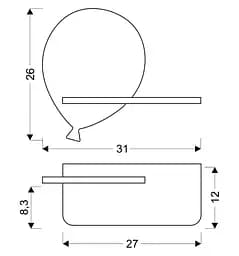 Настінний світильник Candellux 21-85108 BALOON - мініатюра 3