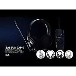 Навушники Baseus Gamo Immersive Virtual 3D Game Headphone D05 (PC) версія для ПК чорні - мініатюра 5