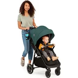 Прогулянкова коляска Kinderkraft Route зелена (00-00305123) - мініатюра 9