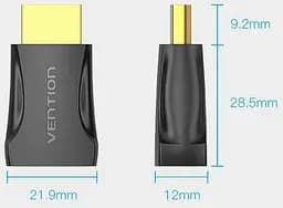 Перехідник Vention HDMI Male to HDMI Female Black (AIMB0-2) 2 штуки - мініатюра 3