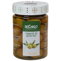 Оливки DeCarlo Termite di Bitetto цілі в розсолі 330 г