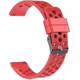 Спортивний ремінець Primo з перфорацією для годинника Samsung Galaxy Watch Active (SM-R500)/Active 2 (SM-R820/R830) Red