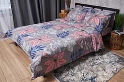 Комплект постільної білизни Moon&Star Бязь Gold Люкс Fossil King Size 220x240 наволочки 2х50х70