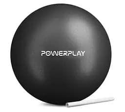 М'яч для пілатесу, йоги та реабілітації PowerPlay PP_4415 Body Shape Ball 22 см Чорний (PP_4415_Black) - мініатюра 2