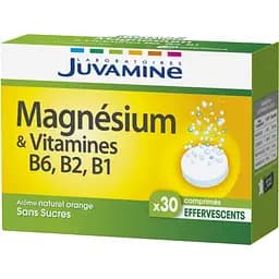 Витамины и минералы Juvamine Магний + Витамины В1, В2, В6, 30 шипучих таблеток