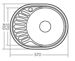 Мийка кухонна ZERIX Z5745-08-180D decor (ZX1593) - мініатюра 2