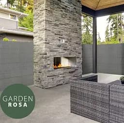 Декоративний мат для огорожі тераси, паркан, бамбукова огорожа 120х500см Garden Rosa - мініатюра 4