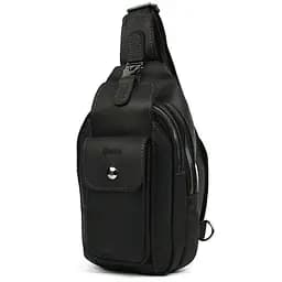 Модный рюкзак слинг на одну шлейку черный TARWA 17х7х33.5 см sum0028454