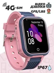 Дитячий наручний розумний годинник Smart Baby Watch LT21 з GPS (Рожевий) - мініатюра 4