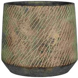 Кашпо Edelman Camino pot round темно 17 см коричневе(1163939)