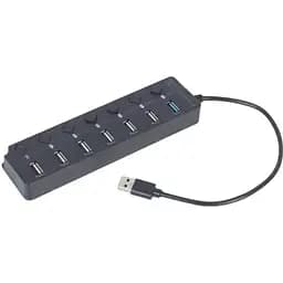 Хаб Usb Gembird UHB-U3P1U2P6P-01, Grey, Usb 3.1 - 1xUsb 3.1 / 6xUsb 2.0, кабель 50 см