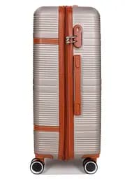 Валіза середня M ABS-пластик Worldline Airtex 629 67×45×27см 74л Шампань - мініатюра 5