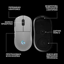 Мишка Logitech G Pro 2 Lightspeed Wireless White (910-007302) - мініатюра 6