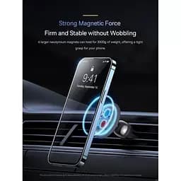 Автомобільний утримувач холдер Baseus C01 Magnetic Phone Holder Air Outlet Version SUCC000101 Black - мініатюра 8