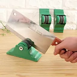 Точилка універсальна для ножів та ножиць кругла на підставці 12.5 см, Kitchen Master 84111