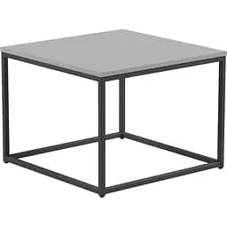 Стіл журнальний лофт Orange-Line ОП-191 600х600х450 мм Чорний/Сіра мишка