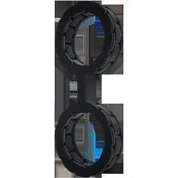 Наручники из силикона Doc Johnson The Cuffs Large - Black