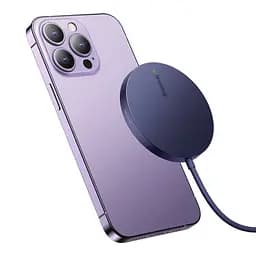 Бездротовий зарядний пристрій Baseus Simple Mini3 Magnetic Wireless Charger 15W Purple (CCJJ040205) [90317] - мініатюра 5