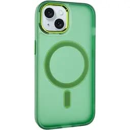 Чохол Epik TPU+PC Lily with MagSafe для Apple iPhone 14, 6.1 Army Green