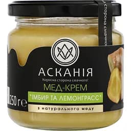 Мед-крем Ascania Имбирь и лемонграсс 250 г