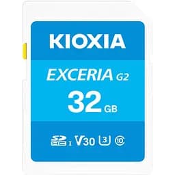 Карта пам'яті Kioxia SDHC Exceria G2 32GB Class 10 UHS-I U3 V30 (R100/W50MB/s) (LNEX2L032GG4) [163974]
