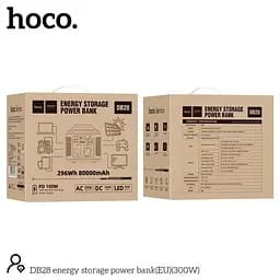 Портативна зарядна станція Hoco DB28 80000mAh (300W) Серо-червона - мініатюра 10