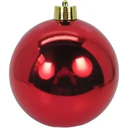 Новорічна куля Yes! Fun 25 cм червона глянець