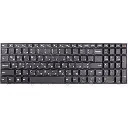 Клавіатура для ноутбука LENOVO Ideapad 110-15Isk чорний, чорний фрейм