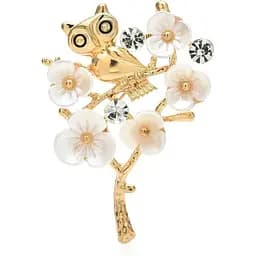 Брошь Сова в цветах (494693323)