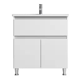 Тумба з умивальником Am.Pm X-Joy 80 см підлогова 1 ящик білий M85-FSX8053-WC0803WG38, Білий - мініатюра 8