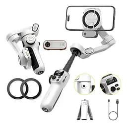 Триосьовий стабілізатор AOCHUAN Professional Gimbal Stabilizer for Smartphone SMART P2 White (AOCHUAN-SMARTP2-W) - мініатюра 5
