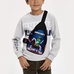 Сумка через плечо детская Minecraft 29х17 см сумка слинг для мальчика (02126)