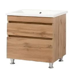 Тумба ПіК Мінімал Wood + раковина Cersanit Como 80 см 30412